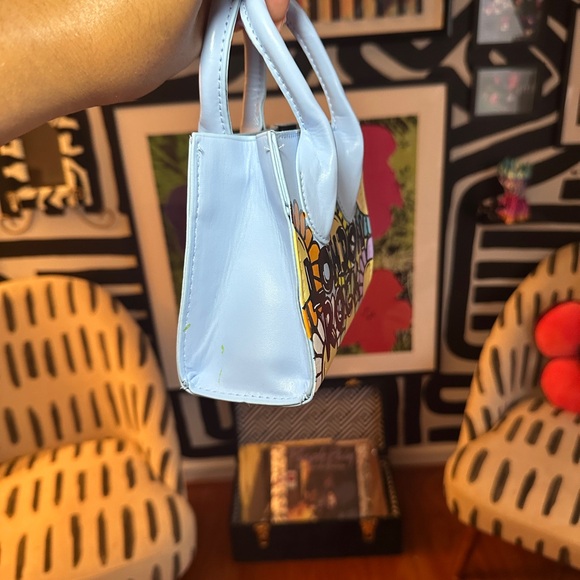 LONDON ROCK HANDPAINTED BLOOM MINI BAG - Picture 5 of 7